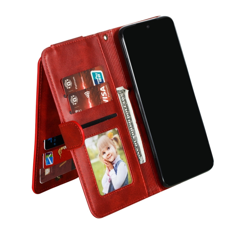 For Xiaomi Redmi Note 8 Pro Nine Card Zipper Bag Horizontal Flip Leather Case With Holder & Card Slots & Frame