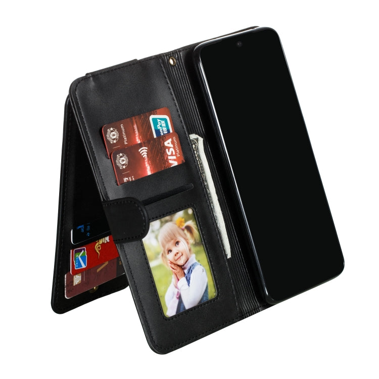 For Xiaomi Redmi Note 8 Pro Nine Card Zipper Bag Horizontal Flip Leather Case With Holder & Card Slots & Frame