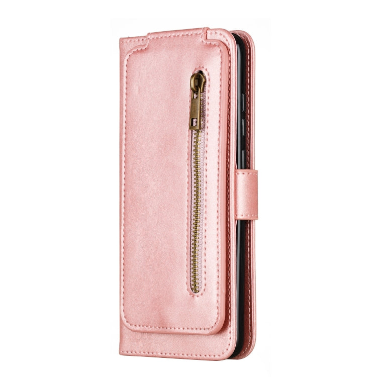 For Xiaomi Redmi Note 8 Pro Nine Card Zipper Bag Horizontal Flip Leather Case With Holder & Card Slots & Frame