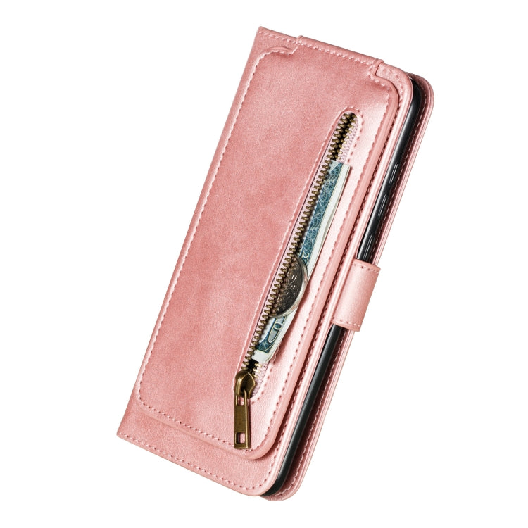 For Xiaomi Redmi Note 8 Pro Nine Card Zipper Bag Horizontal Flip Leather Case With Holder & Card Slots & Frame