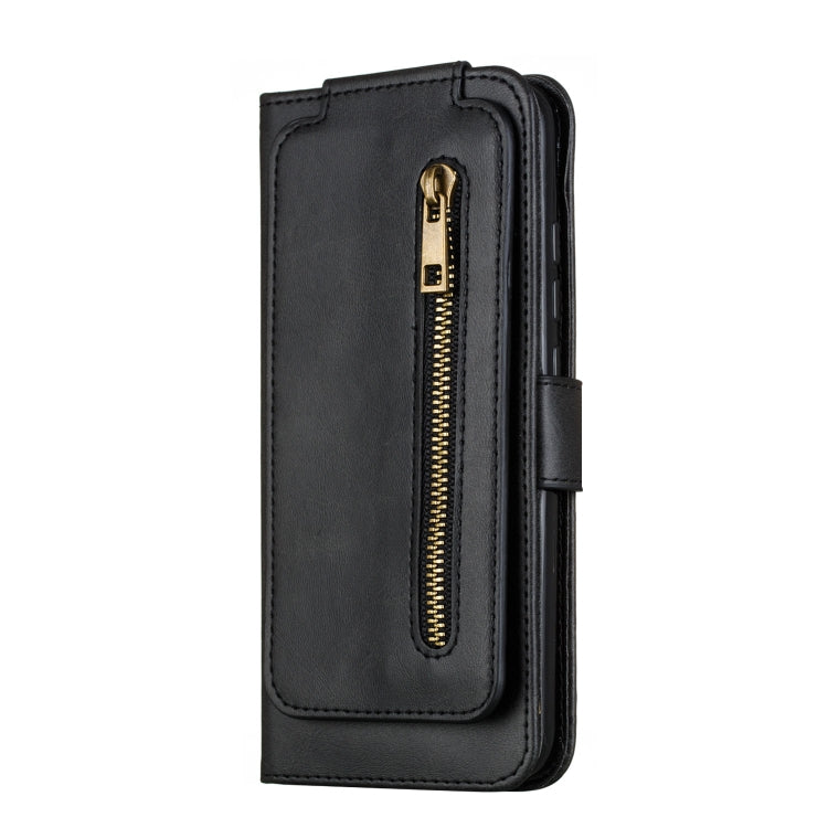 For Xiaomi Mi CC9e Nine Card Zipper Bag Horizontal Flip Leather Case With Holder & Card Slots & Frame