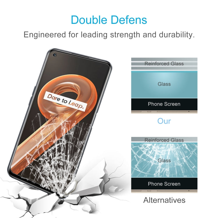 50 PCS 0.26mm 9H 2.5D Tempered Glass Film For Realme 9i 5G / C33 / Q5x / C33 2023 / V30 / V30T