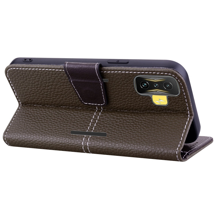 For Xiaomi Poco F4 GT Litchi RFID Leather Phone Case