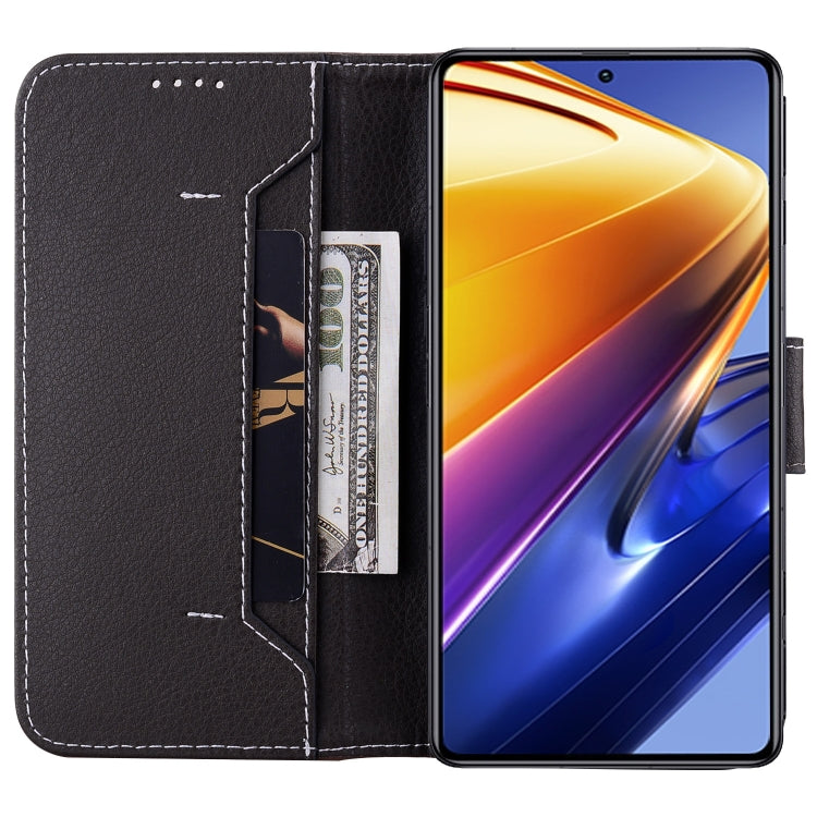 For Xiaomi Poco F4 GT Litchi RFID Leather Phone Case