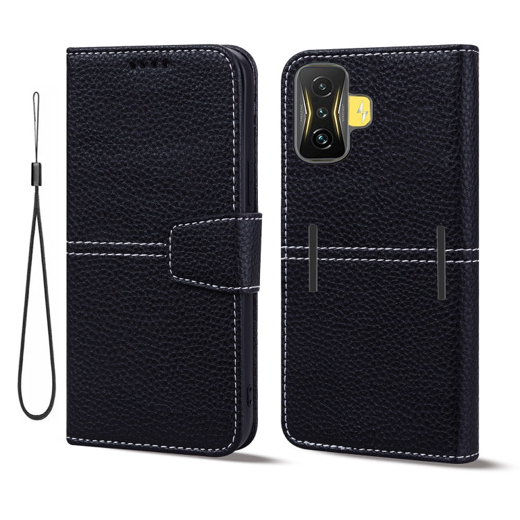 For Xiaomi Poco F4 GT Litchi RFID Leather Phone Case