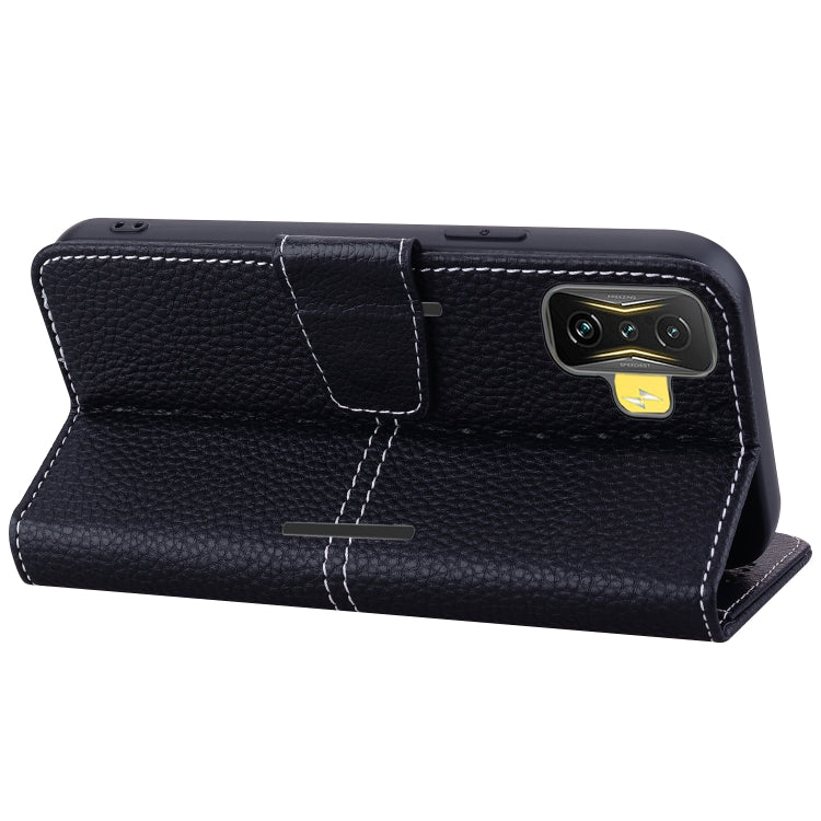 For Xiaomi Poco F4 GT Litchi RFID Leather Phone Case