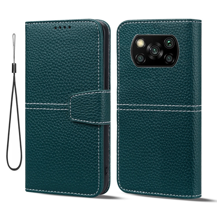 For Xiaomi Poco X3 NFC / X3 / X3 Pro Litchi RFID Leather Phone Case