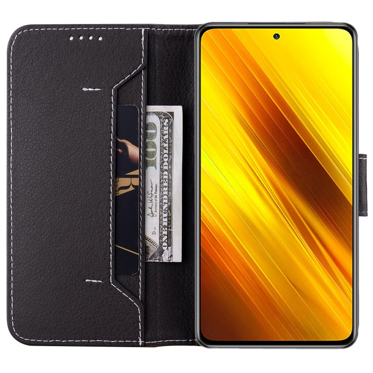 For Xiaomi Poco X3 NFC / X3 / X3 Pro Litchi RFID Leather Phone Case