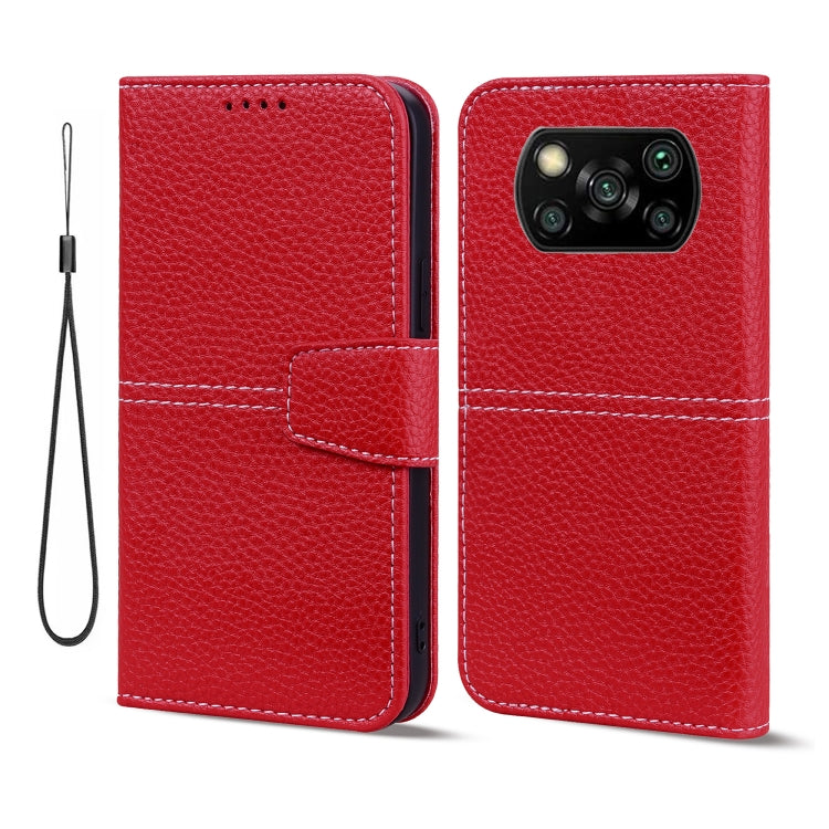 For Xiaomi Poco X3 NFC / X3 / X3 Pro Litchi RFID Leather Phone Case