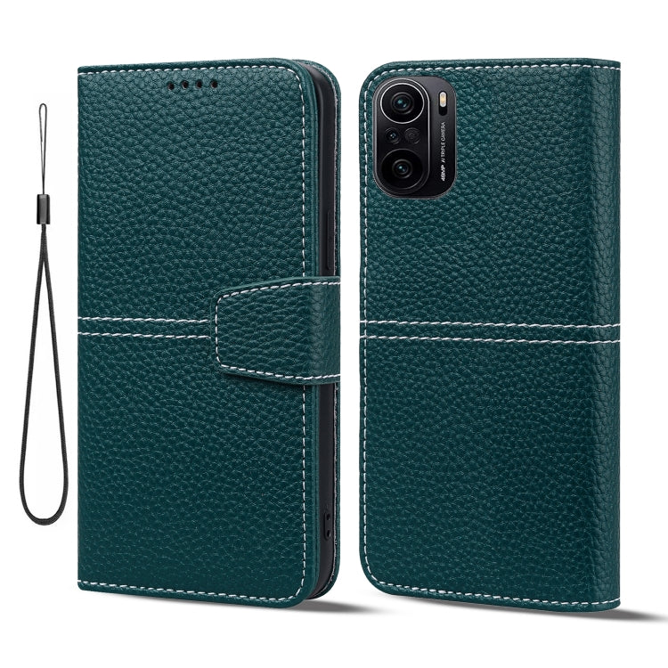 For Xiaomi Redmi K40 / Poco F3 Litchi RFID Leather Phone Case