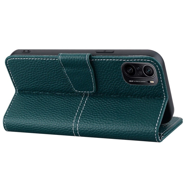 For Xiaomi Redmi K40 / Poco F3 Litchi RFID Leather Phone Case