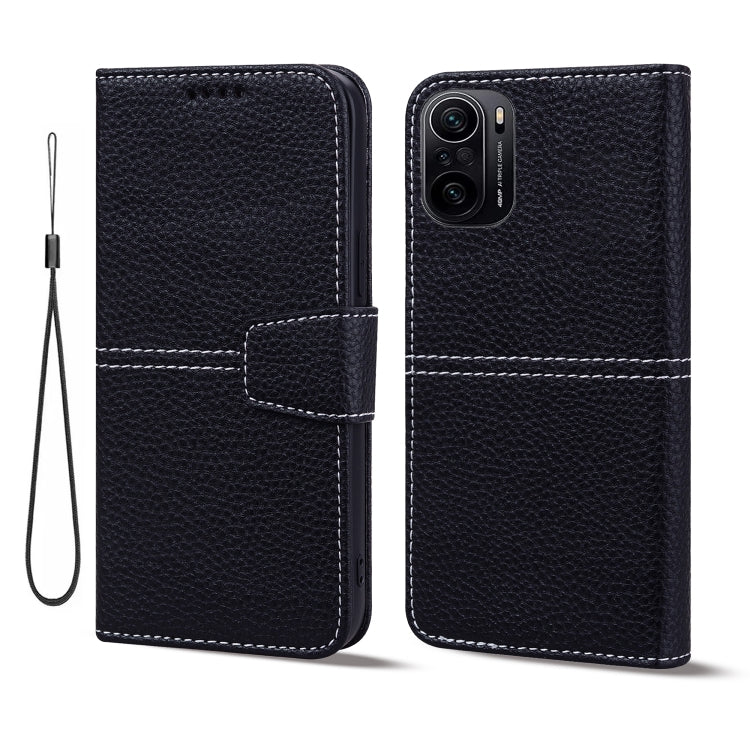 For Xiaomi Redmi K40 / Poco F3 Litchi RFID Leather Phone Case