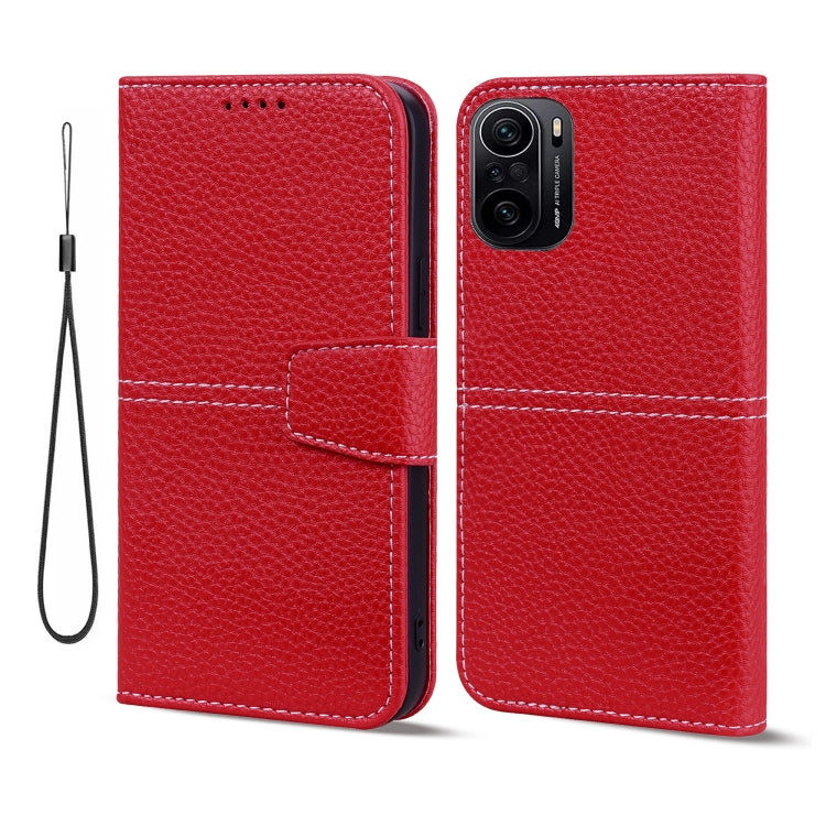 For Xiaomi Redmi K40 / Poco F3 Litchi RFID Leather Phone Case