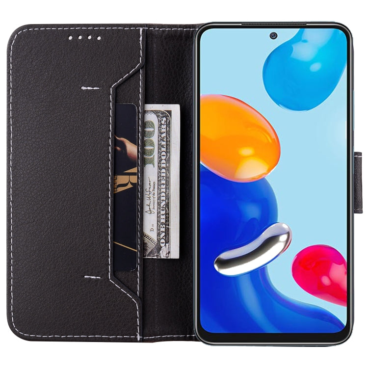 For Xiaomi Redmi Note 10 4G / Note 10S Litchi RFID Leather Phone Case