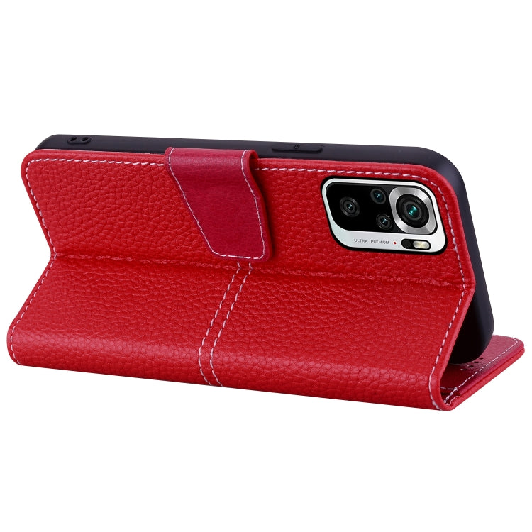 For Xiaomi Redmi Note 10 4G / Note 10S Litchi RFID Leather Phone Case