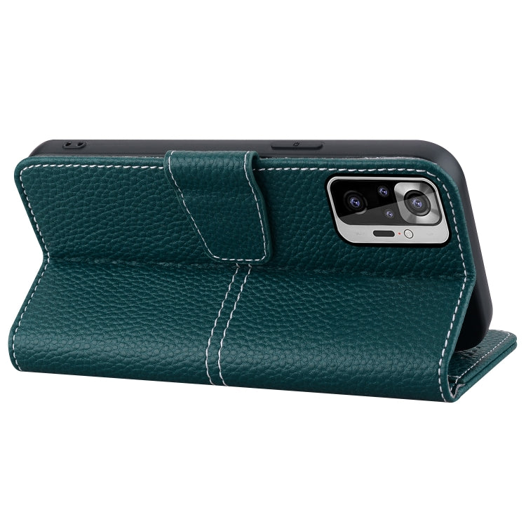 For Xiaomi Redmi Note 10 Pro / 10 Pro Max Litchi RFID Leather Phone Case
