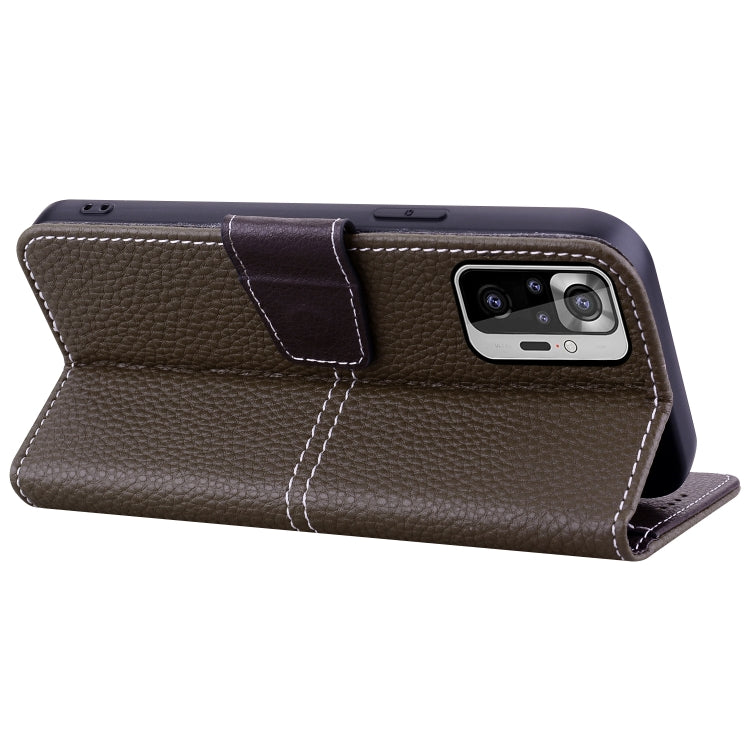 For Xiaomi Redmi Note 10 Pro / 10 Pro Max Litchi RFID Leather Phone Case