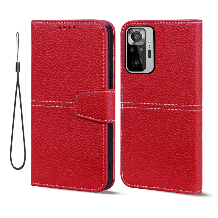 For Xiaomi Redmi Note 10 Pro / 10 Pro Max Litchi RFID Leather Phone Case