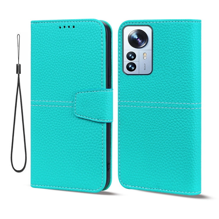 For Xiaomi 12 Pro Litchi RFID Leather Phone Case