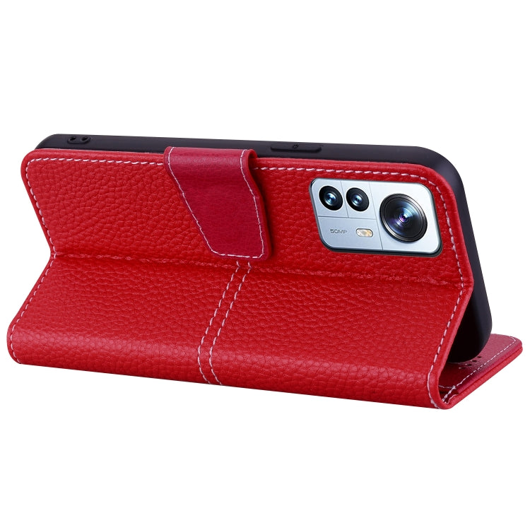 For Xiaomi 12 Pro Litchi RFID Leather Phone Case