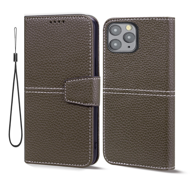 For iPhone 13 Pro Max Litchi RFID Leather Phone Case