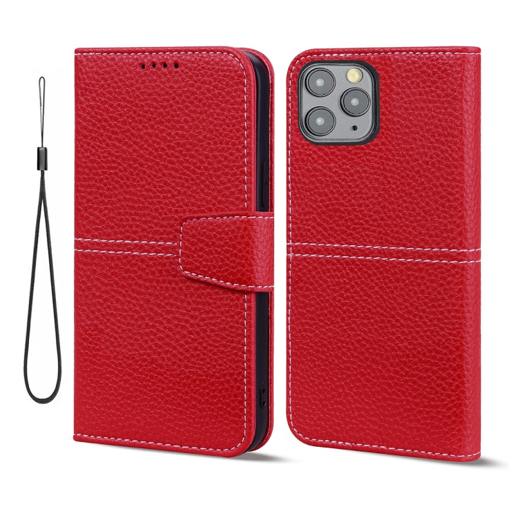 For iPhone 13 Pro Max Litchi RFID Leather Phone Case
