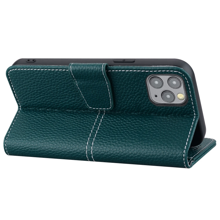For iPhone 13 Pro Litchi RFID Leather Phone Case