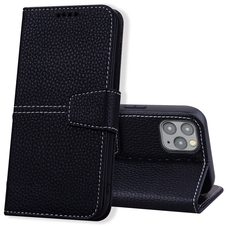 For iPhone 13 Pro Litchi RFID Leather Phone Case