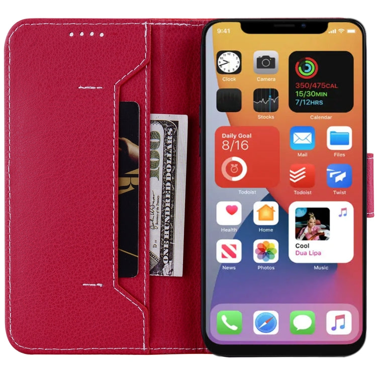 For iPhone 13 Pro Litchi RFID Leather Phone Case