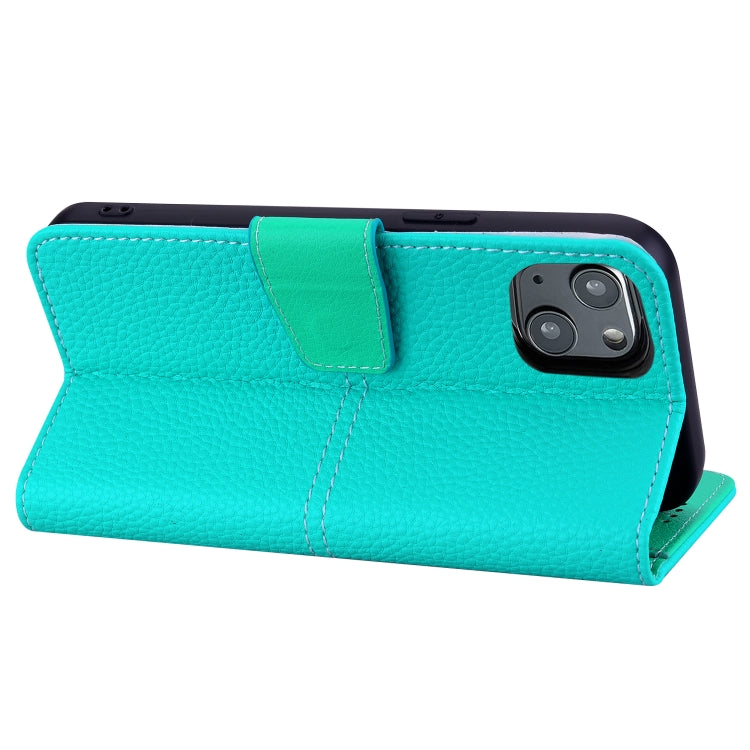 For iPhone 13 mini Litchi RFID Leather Phone Case