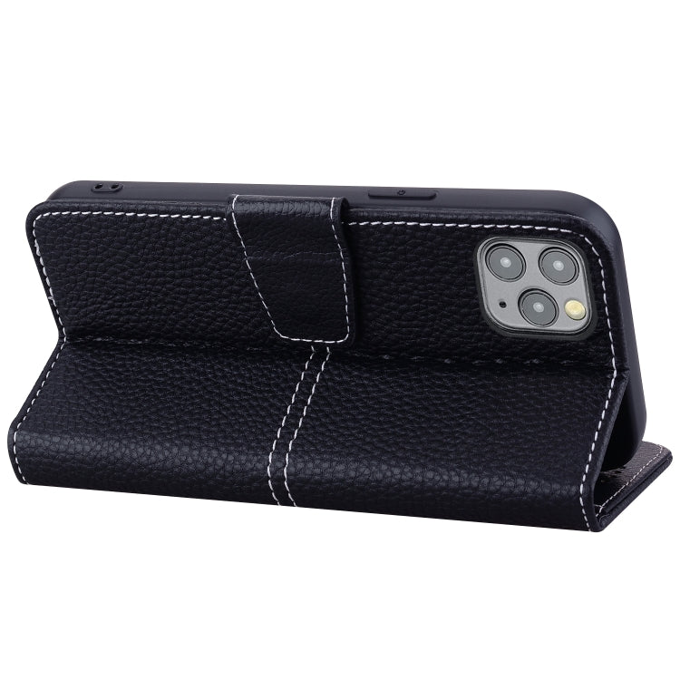 For iPhone 12 Pro Max Litchi RFID Leather Phone Case
