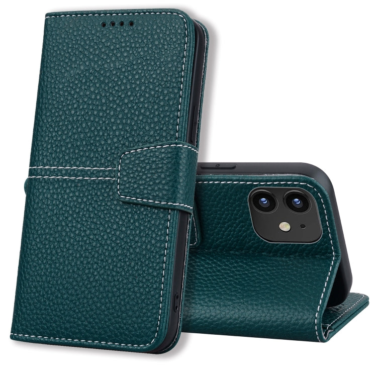 For iPhone 12 mini Litchi RFID Leather Phone Case