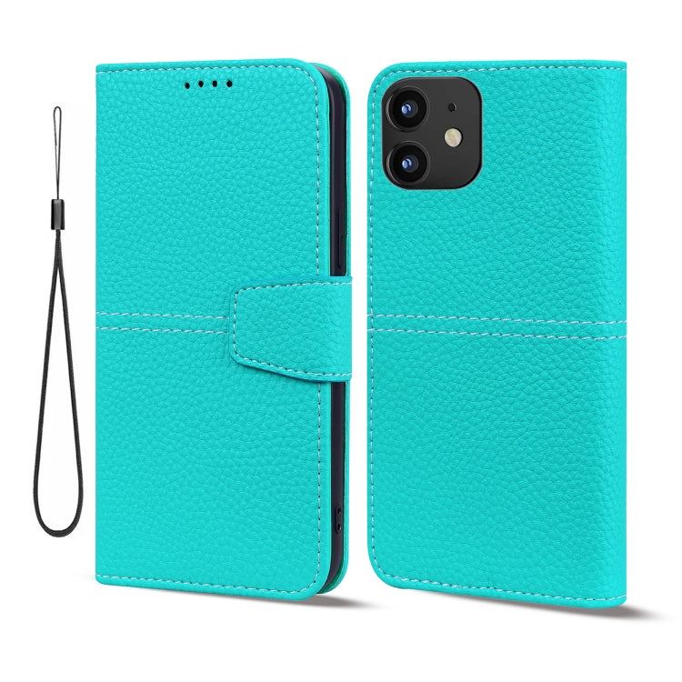 For iPhone 12 mini Litchi RFID Leather Phone Case