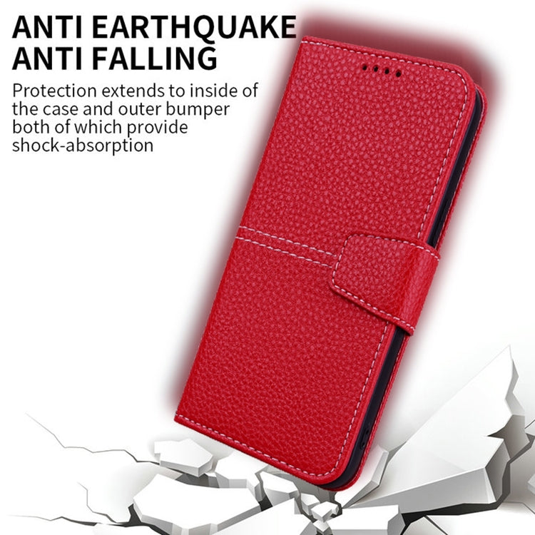 For iPhone 12 mini Litchi RFID Leather Phone Case