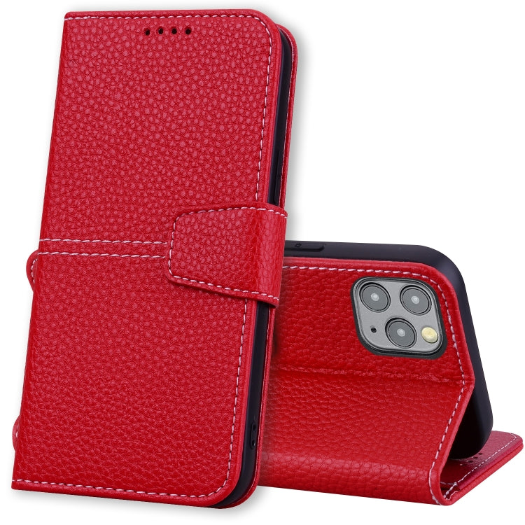 For iPhone 11 Pro Max Litchi RFID Leather Phone Case