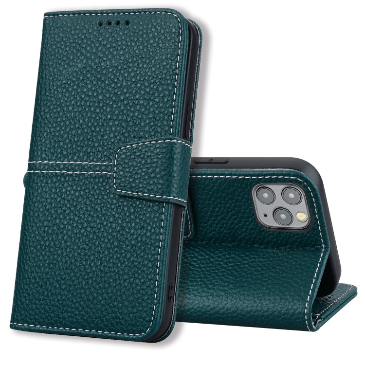 For iPhone 11 Pro Litchi RFID Leather Phone Case