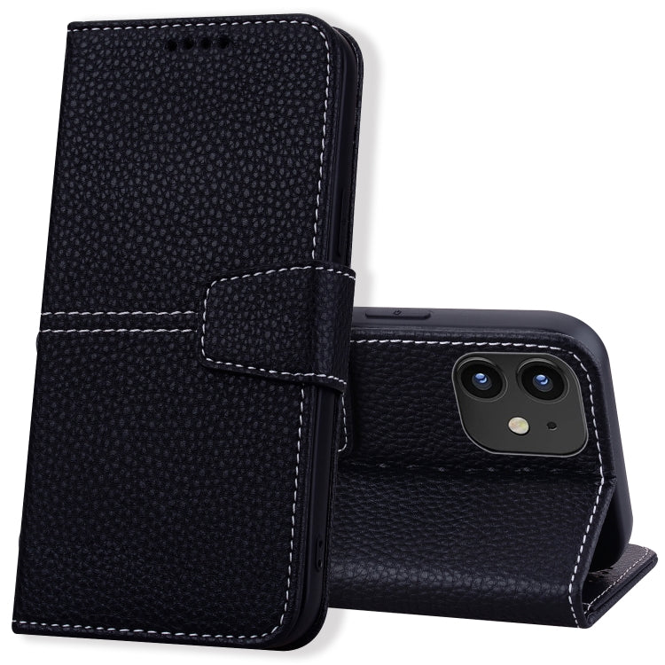 For iPhone 11 Litchi RFID Leather Phone Case