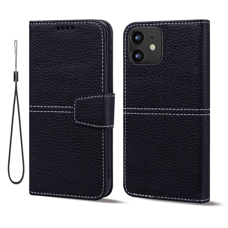 For iPhone 11 Litchi RFID Leather Phone Case