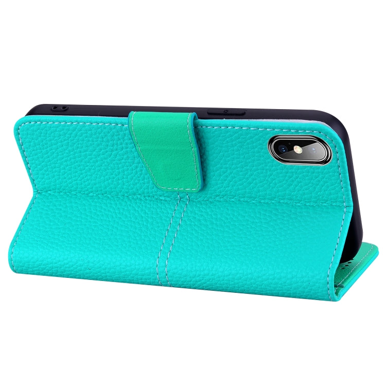 For iPhone X / XS Litchi RFID Leather Phone Case