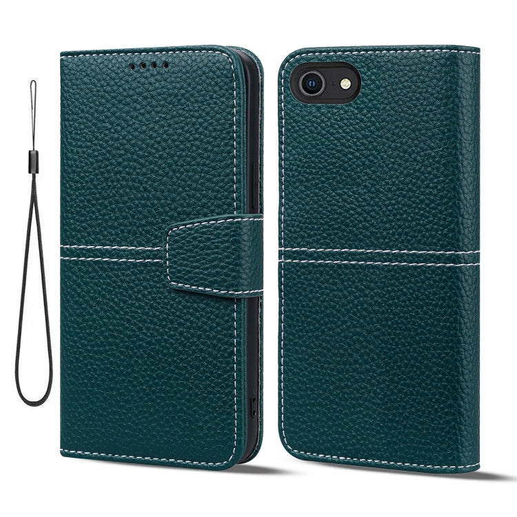 For iPhone SE 2022 / SE 2020 / 8 / 7 Litchi RFID Leather Phone Case