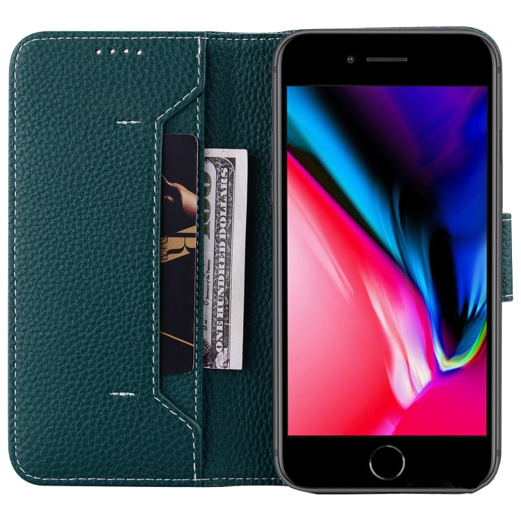 For iPhone SE 2022 / SE 2020 / 8 / 7 Litchi RFID Leather Phone Case