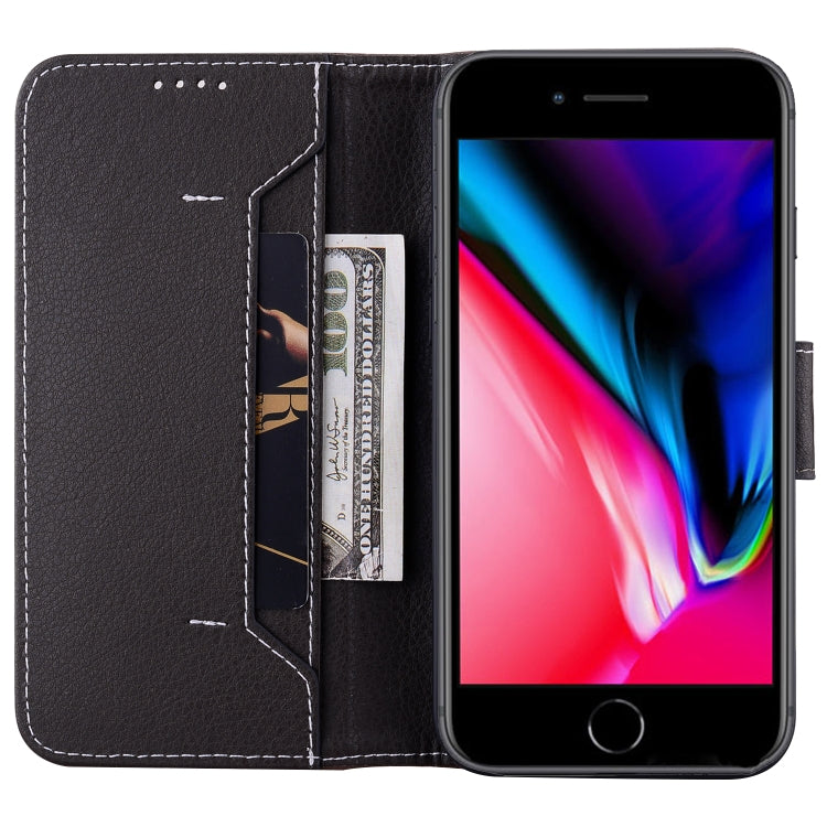 For iPhone SE 2022 / SE 2020 / 8 / 7 Litchi RFID Leather Phone Case
