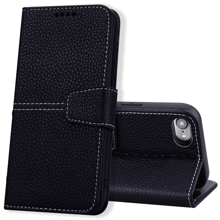 For iPhone SE 2022 / SE 2020 / 8 / 7 Litchi RFID Leather Phone Case