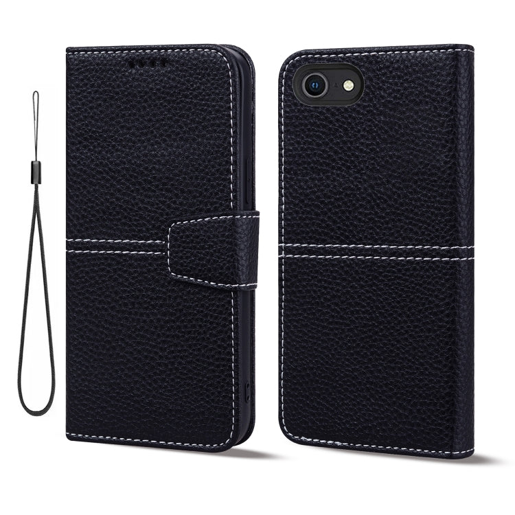 For iPhone SE 2022 / SE 2020 / 8 / 7 Litchi RFID Leather Phone Case