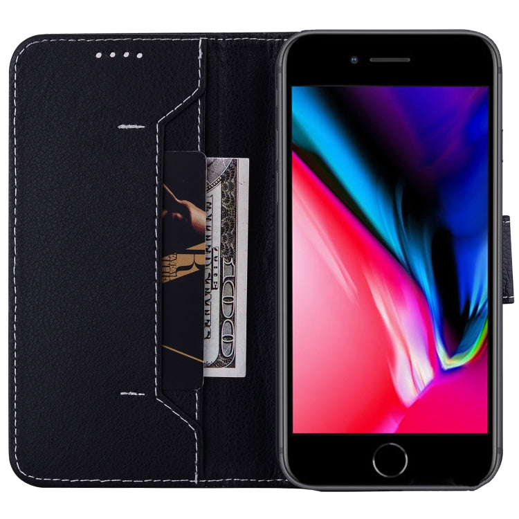 For iPhone SE 2022 / SE 2020 / 8 / 7 Litchi RFID Leather Phone Case