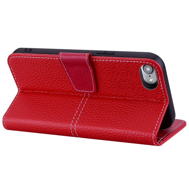 For iPhone SE 2022 / SE 2020 / 8 / 7 Litchi RFID Leather Phone Case