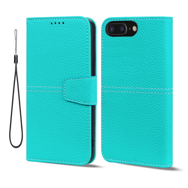 Litchi RFID Leather Phone Case For iPhone 8 Plus / 7 Plus