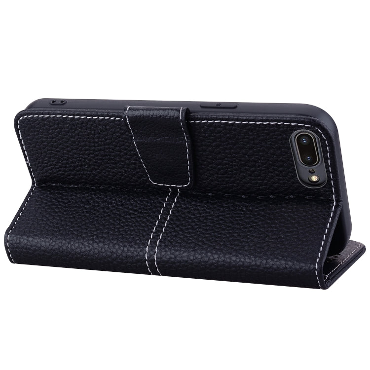 Litchi RFID Leather Phone Case For iPhone 8 Plus / 7 Plus