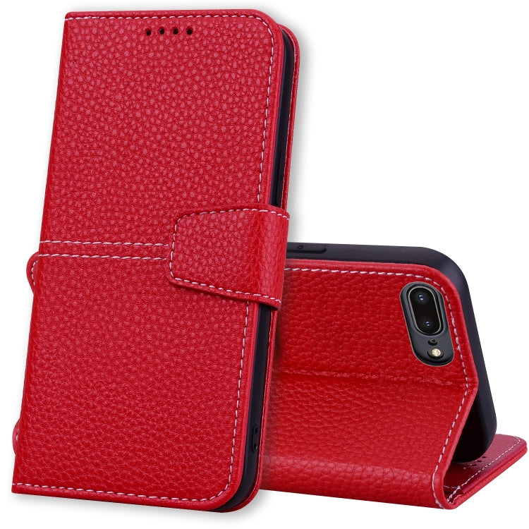 Litchi RFID Leather Phone Case For iPhone 8 Plus / 7 Plus