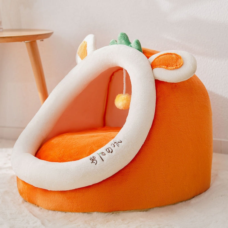 Semi-enclosed Pet Cat and Dog Bed Dog Kennel Pad Pet Supplies, Size:M
